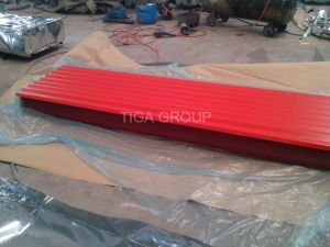 Hoja de acero acanalada revestida del material para techos del color profesional PPGI de la fabricaci&oacute;n