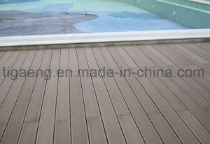 Plancher ext&eacute;rieur r&eacute;sistant au feu du Decking WPC de prix usine de bonne qualit&eacute;