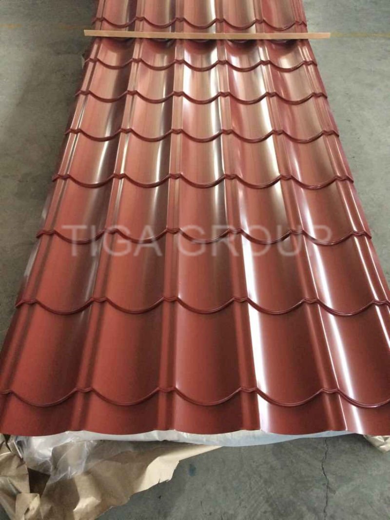 PPGI Waved Steel Sheet/Color-Coated Roof Step Tile for Africa