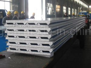 Los paneles de emparedado de acero revestidos del color del EPS para el panel de la azotea/el panel de pared