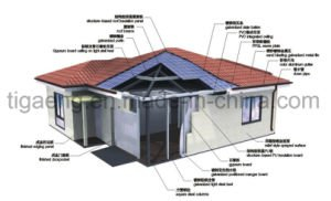 Casa prefabricada del edificio f&aacute;cil de la alta calidad para la vida de la familia