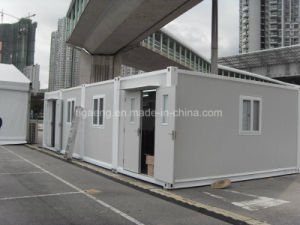 Casa prefabricada del envase de la estructura r&aacute;pida/oficina portable modular min&uacute;scula del envase