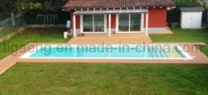 Decking resistente del resbal&oacute;n WPC de la superficie de la naturaleza para la piscina