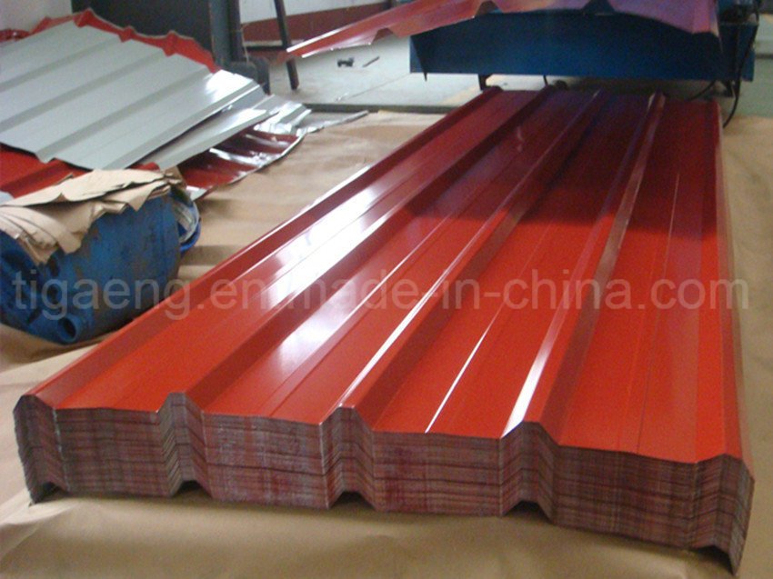 High Quality Easy Fabricating Trapezoidal Color Painted Galvanized Steel Roofing Sheet