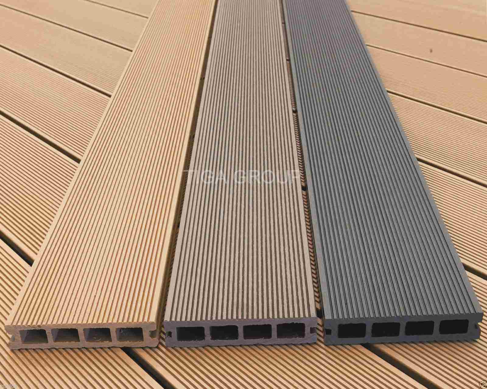 Wood HDPE Composite Decking Floors/WPC Outerior Decorative Boards