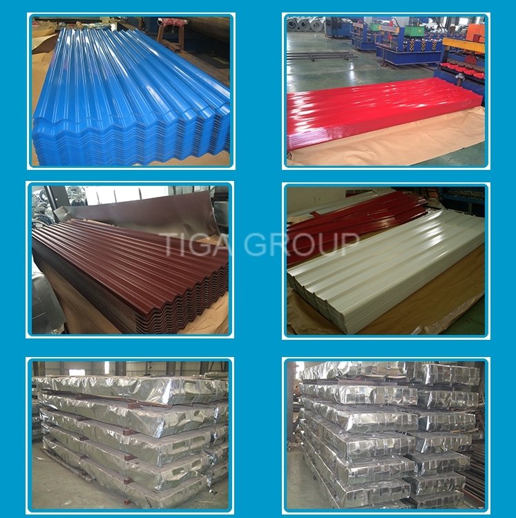 Easy Installation Steel Plate Metal Roofing Prepainted Galvanized Roof Tile