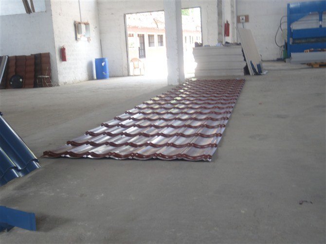 Color Steel Sheet Prepainted Aluzinc Glazed Roof Tile From Chinese Supplier
