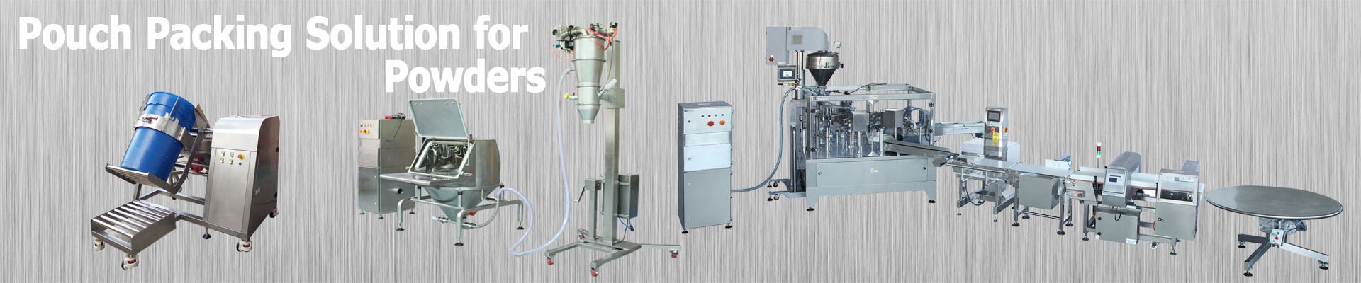 Doypack line for powders