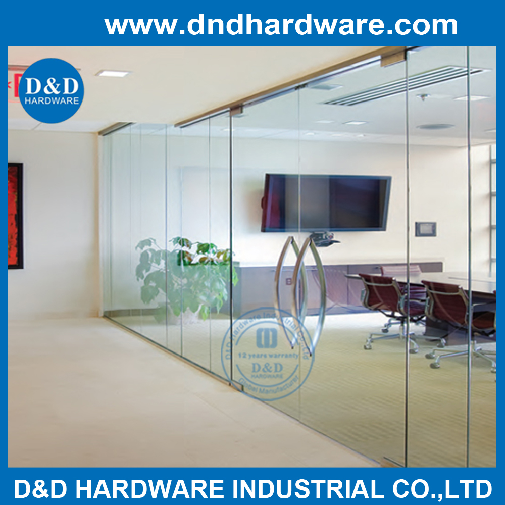 用于入口无框玻璃门的不锈钢 304 底部贴片配件 –DDPT001