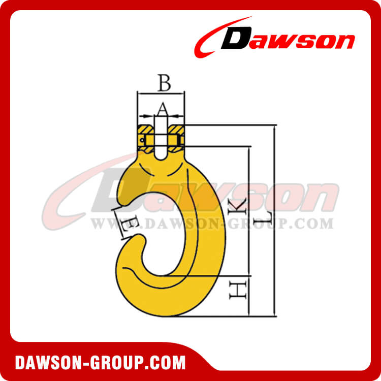 DS024 G80 GANCHO CLEVIS C PARA AMARRE - DAWSON-GROUP - FABRICANTE EN CHINA
