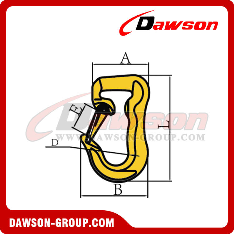DS632 G80 GANCHO PARA ESLINGA WEB - DAWSON GROUP LTD.- FABRICANTE, PROVEEDOR, F&Aacute;BRICA DE CHINA