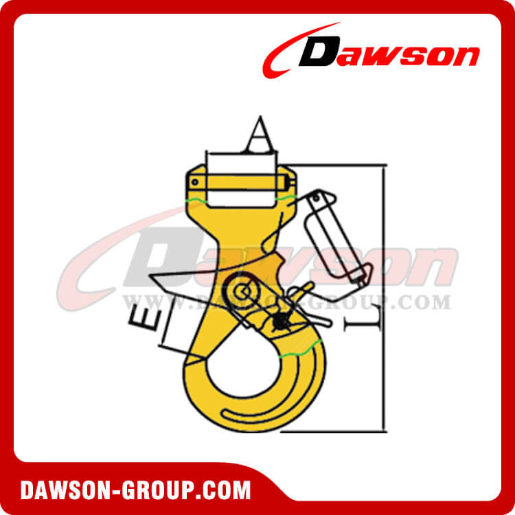 DS236 G80 ウェブスリング用ロングクレビスセルフロックフック DAWSON-GROUP - 中国メーカー工場