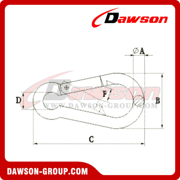 スナップフック DIN5299 フォーム C - DAWSON GROUP LTD.- 中国のメーカー、サプライヤー、工場