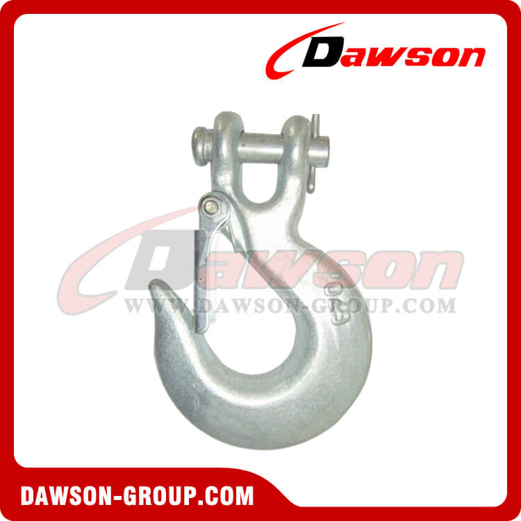 DS127 H-331 G43 AND A-331 G70 CLEVIS SLIP HOOK WITH LATCH - DAWSON GROUP LTD. - CHINA MANUFACTURER, SUPPLIER, FACTORY DS127 H-331 G43 Y A-331 G70 GANCHO DESLIZANTE DE HORQUILLA CON PESTILLO - DAWSON GROUP LTD.- FABRICANTE, PROVEEDOR, FÁBRICA DE CHINA
