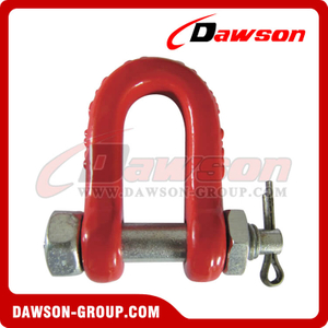 DS049 G80 Tipo de parafuso Dee Shackle, Chain Shackle with Bolt for Lifting