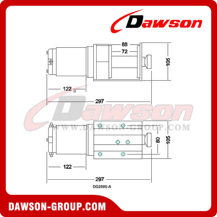 DG2500-A の図面 - 電動ウインチ - Dawson Group Ltd. - 中国メーカー、サプライヤー、工場、輸出業者