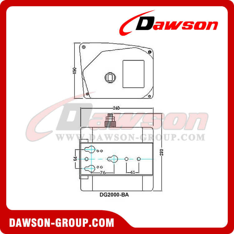 DG2000-BA の図面 - 電動ウインチ - Dawson Group Ltd. - 中国メーカー、サプライヤー、工場、輸出業者