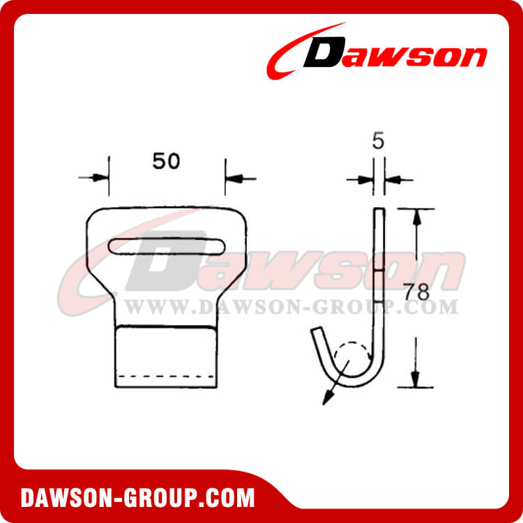 DSFH50501 フラット フック - Dawson Group Ltd. - 中国メーカー、サプライヤー、工場