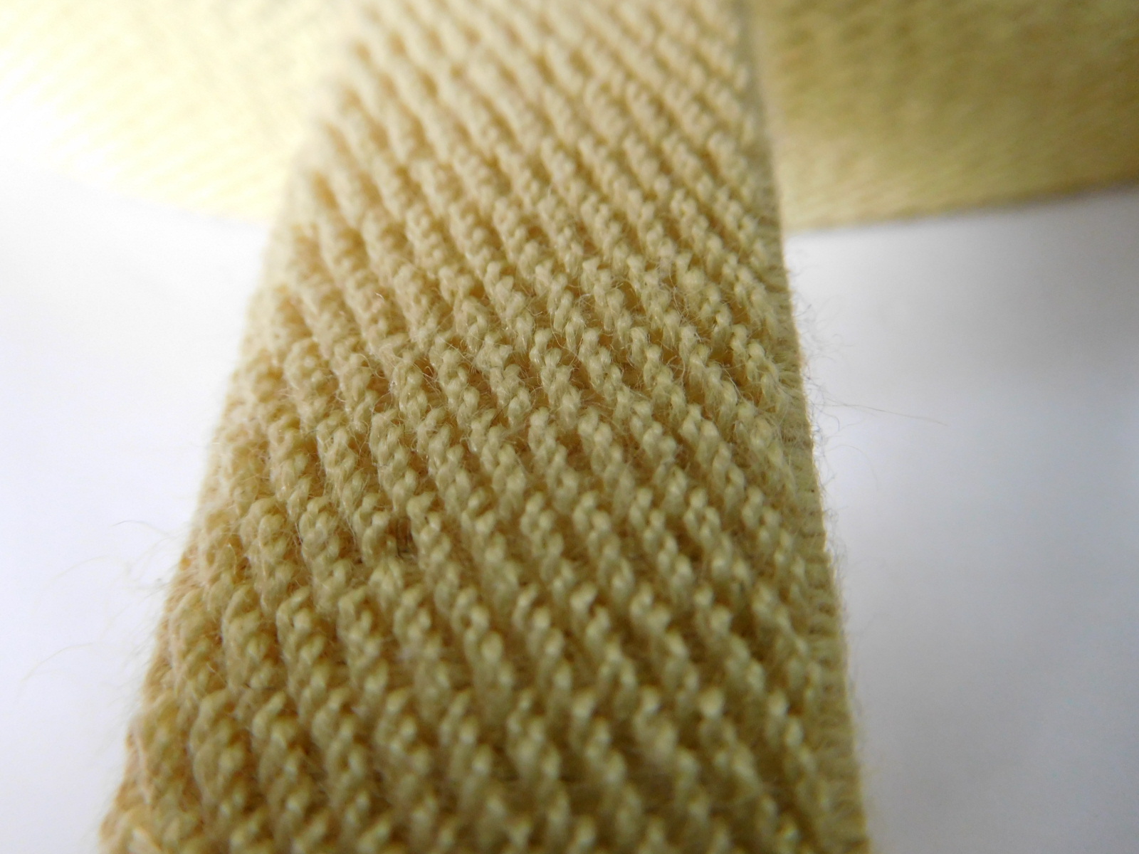 aramid fiber elastic webbing for fire protection garments