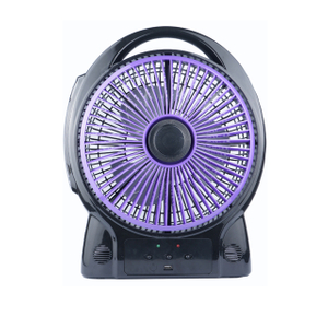 Solar 12-inch rechargeable table fan