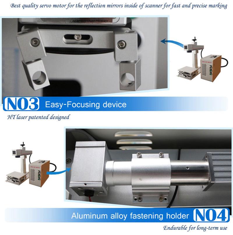 fiber laser marking machine for ss color marking máquina de la marca del laser de la fibra para la marca de color de los ss