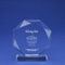 Hot Selling Large Round Beveled Edge Crystal Trophy