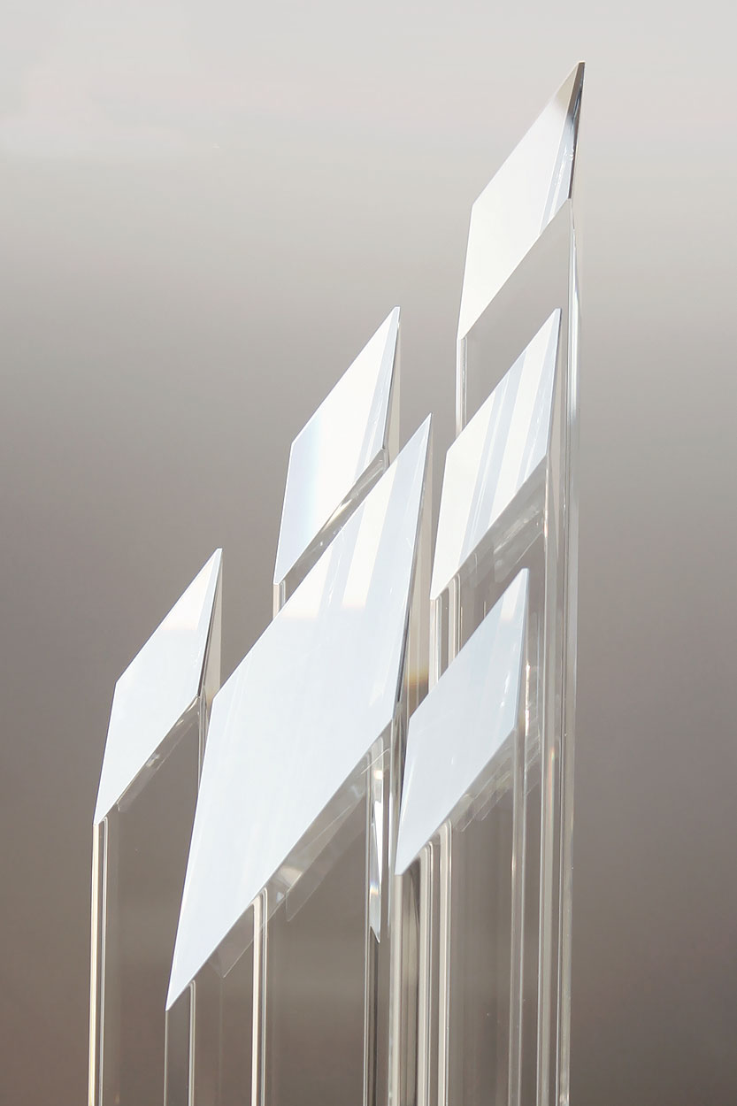 Champion Five Star Diamond Crystal Award Trophy