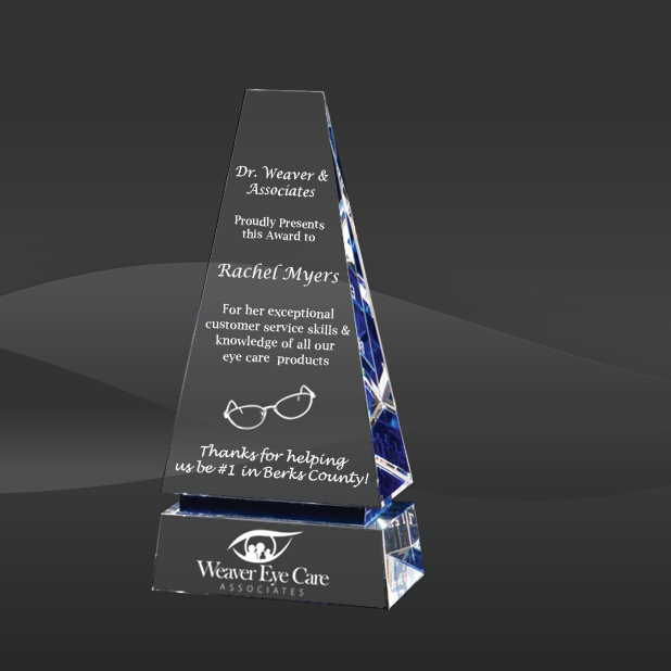 Clear Crystal Sparkle Award (T-FVA49)