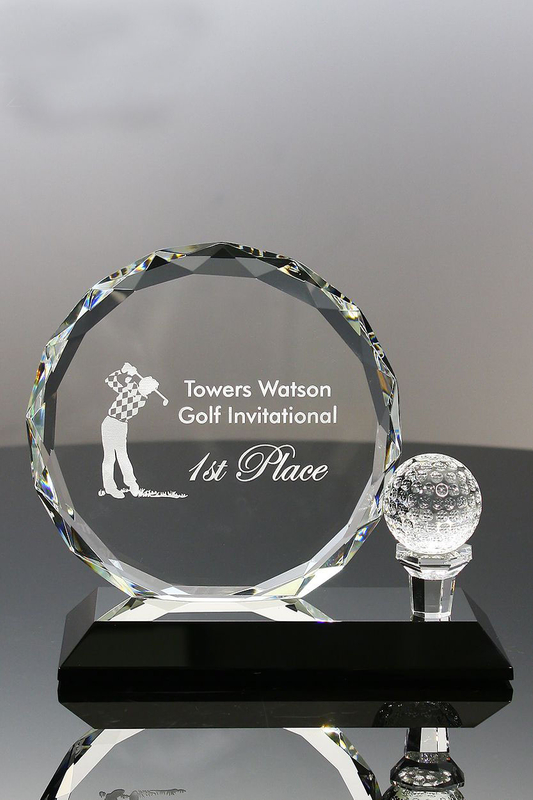Optic Crystal Golf Award for Corporations Trophies