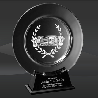 Astoria Plate Crystal Award (CD-6297)