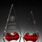 Red Apex Tower Crystal Award (#1129, #1130)
