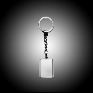 Rectangle Crystal Keychain (#965-C1243)