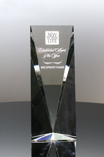 Optic Crystal Beveled Panel Award for Recognition Ideas (#5669--10")