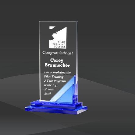 Blue Wave Crystal Award (DMC-DCA109B, DMC-DCA110B, DMC-DCA111B)
