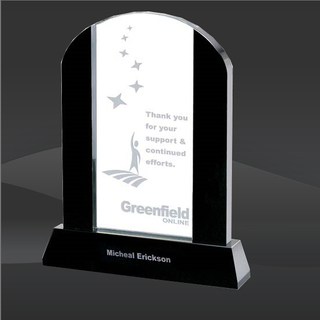 Dark Two Tone Arch Crystal Award (MP-OPT5831, MP-OPT5832, MP-OPT5833)