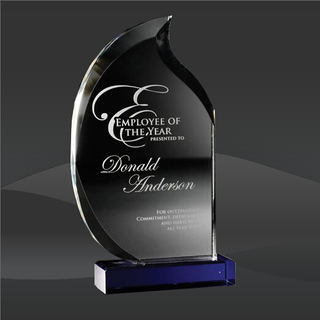 Blue Lake Flame Crystal Award (RS-8120-19)