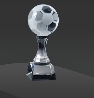 Glass Crystal Corporate Gift for Soccer Sport