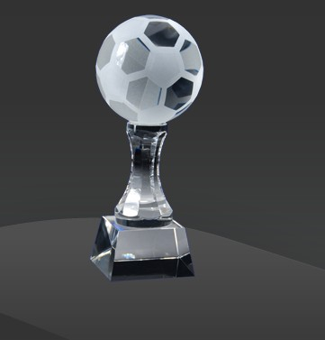 Glass Crystal Corporate Gift for Soccer Sport