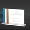 Blue &amp; Orange Stripe Crystal Award (MP-AWS7701, MP-AWS7702, MP-AWS7703)