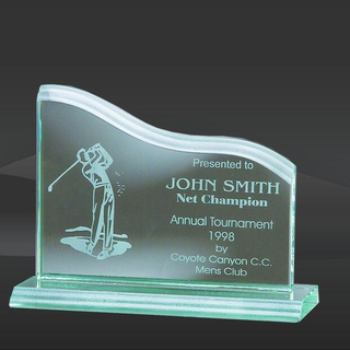 Horizontal Wave Waterfall Glass Award (CBD-GB248765, CBD-GB248865, CBD-GB2481065)