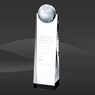 Crystal World Wedge Award (TM-C584, TM-C585, TM-C586)
