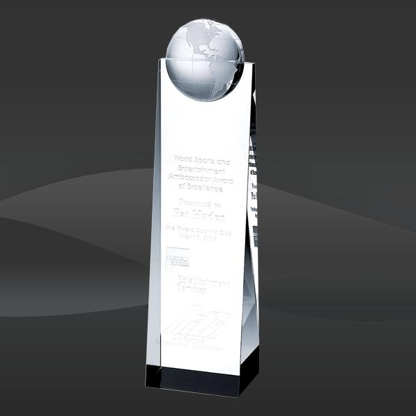 Crystal World Wedge Award (TM-C584, TM-C585, TM-C586)