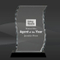 Facet Wave Scroll Glass Award (J-FC31, J-FC32, J-FC33)