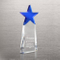 Cobalt Star Pinnacle Crystal Trophy