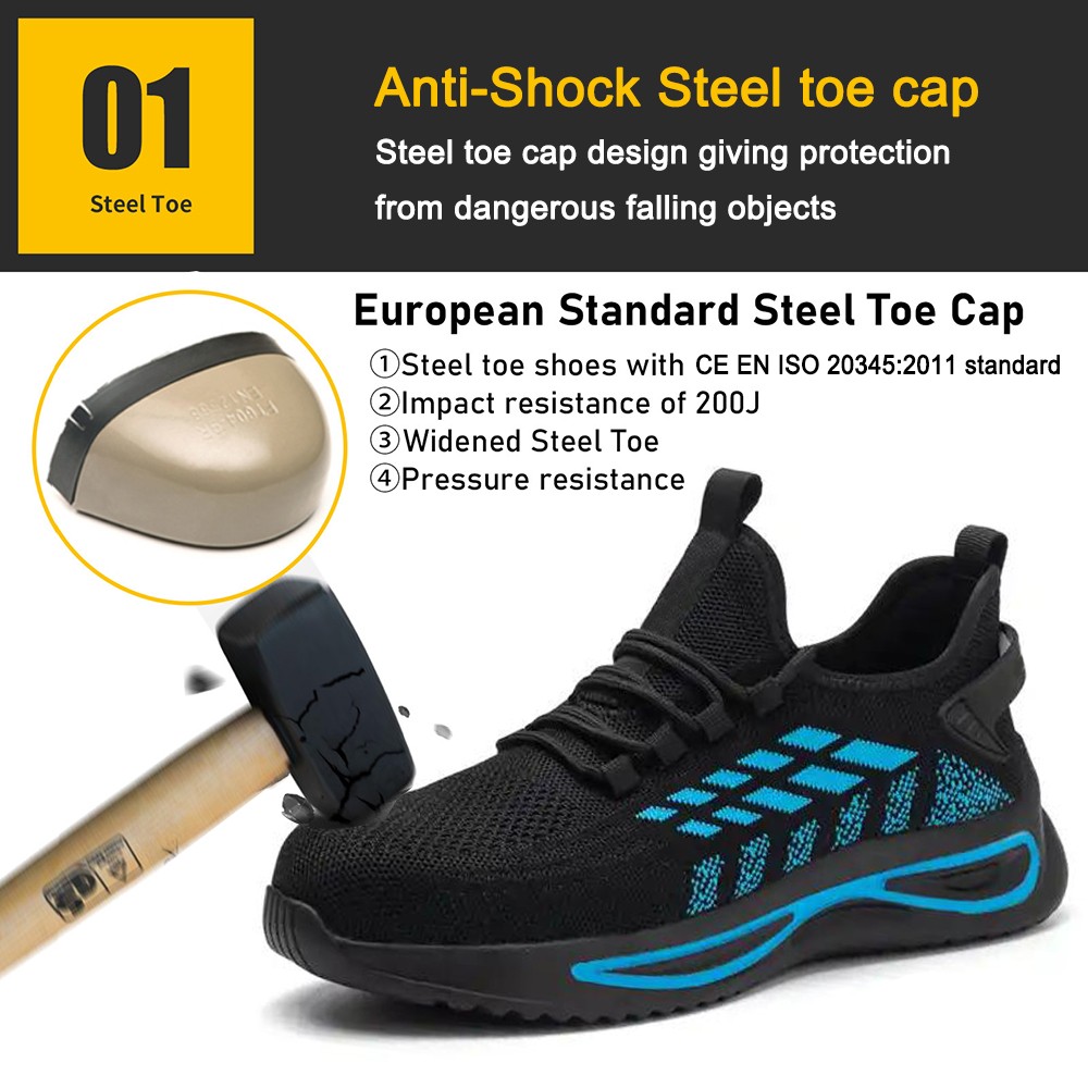 anti-smashing puncture-proof sports safety shoes for workshop