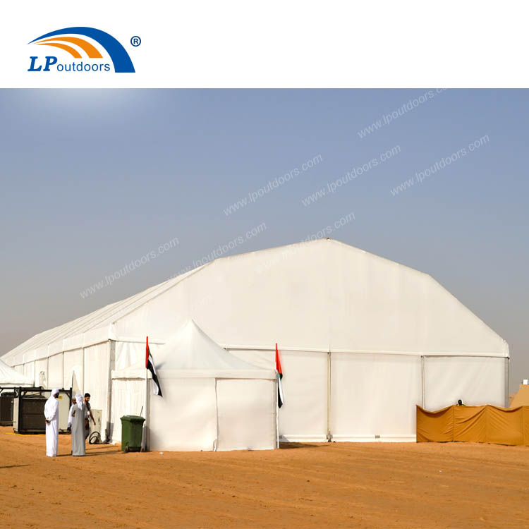 20x30米多边形帐篷临时织物建筑用于存储贸易展览