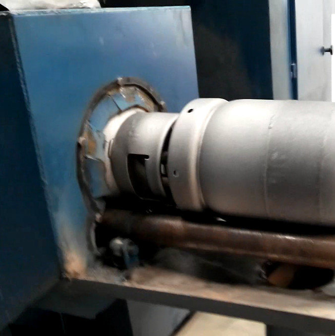 LPG Gas Cylinder Shot Blasted Machinery