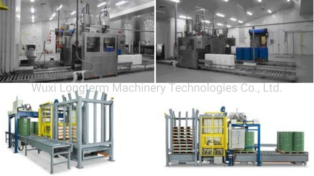 Fully Automatic Steel Drum Filling Sealing Line, 210.5L, 220L Bitumen Barrel Drum Filling Line