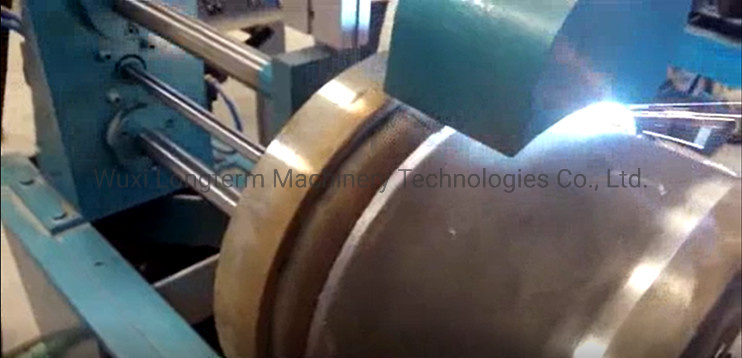 Popular Semi-Automatic LPG Cylinder Bottom Base / Foot Ring Welding Machine / Production Line