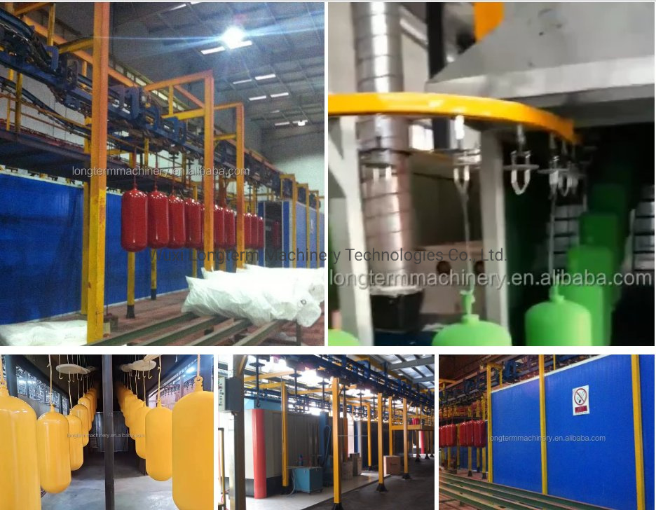 Oxygen Cylinder / CNG Cylinder / Seamless Cylinder Manufacturing Powder Coating Line